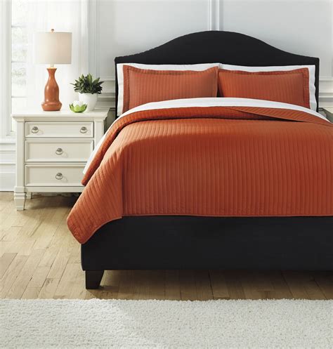 orange queen bedding set